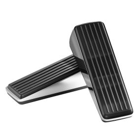 Heavy Duty Door Stopper, 2 Pack, Door Stop Wedge for Bottom, Premium Zinc Alloy and Dual-Sided PVC Non-Slip Pads, with 2 Self-Adhesive Wall Prote