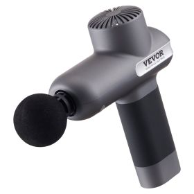 Mini Massage Gun, Percussion Muscle Massage Gun for Athletes - with 5 Speed Levels & 6 Massage Heads, 7.4V 2500mAh Batteries