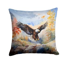 Eagle Throw Pillow Machine Washable, Indoor Outdoor Decorative Pillow for Couch, Bed or Patio, 14Hx14W (Default: Default)